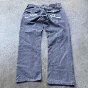 Rocawear Men's Grey Jeans Size 36 Y2K Hip Hop Streetwear Baggy Skater